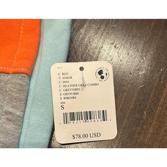 Free People Piece‎ Of Me Colorblock Shorts Heather Gray Combo Women's Size Small - Picture 7 of 10